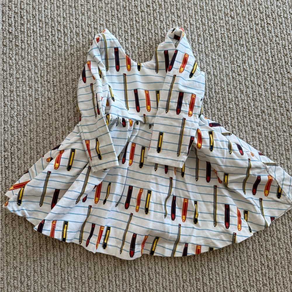 Monica and Andy Dress with Pencil Print